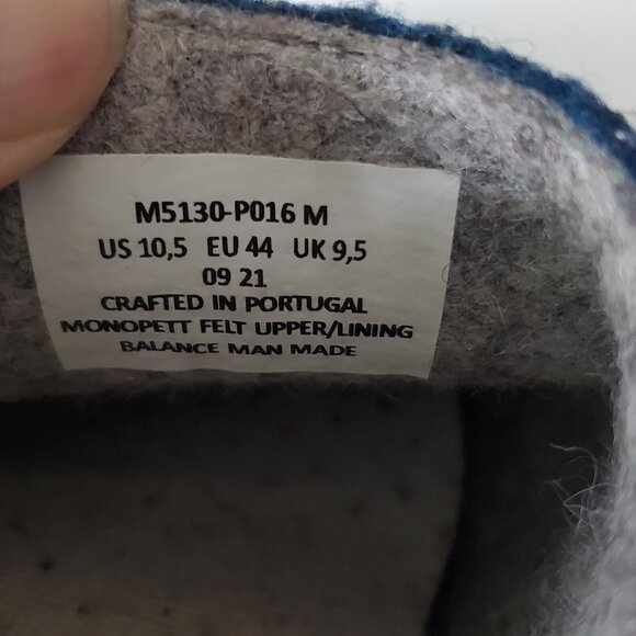 SAMUEL HUBBARD Mens Spring Back Monopett Felt Clog Size 10.5 M Royal Blue $170 - Picture 3 of 7